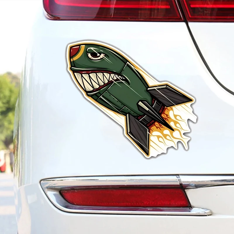 Etiqueta engomada del vinilo de la etiqueta engomada de la ventana del parachoques del coche militar del ejército de la bomba del cohete enojado nuclear