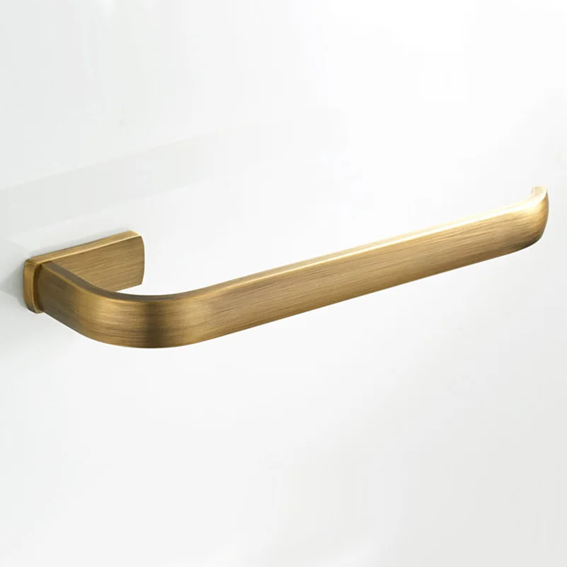 Bathroom Hardware Set Antique Brass Robe Hook Towel Rail Rack Bar Tissue Paper Holder Bathroom Accessories Wall Mount Lzh103
