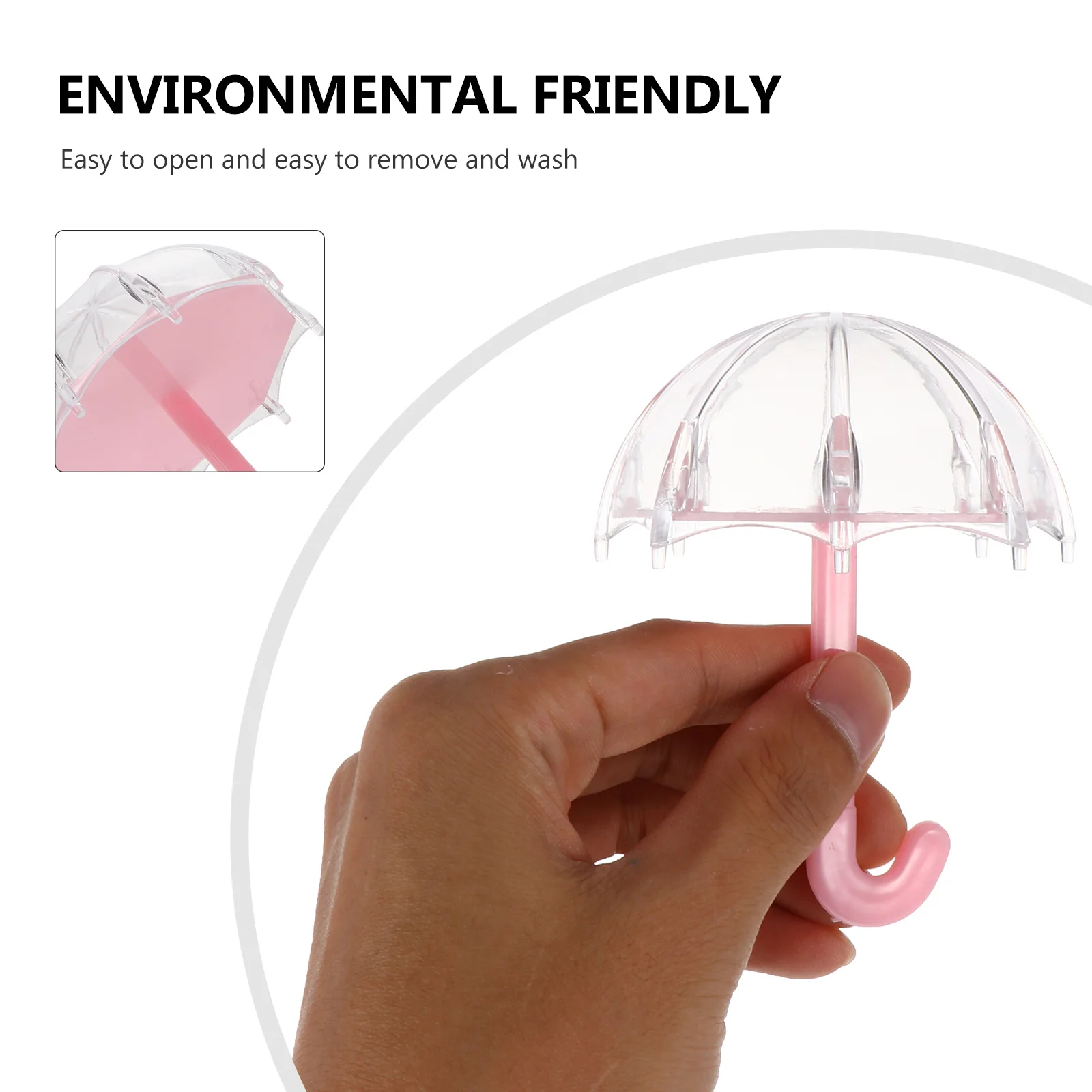 10 個つけまつげボックスクリエイティブ傘型キャンディ収納ボックスプラスチックまつげ収納容器ギフト用愛らしいキャンディケース