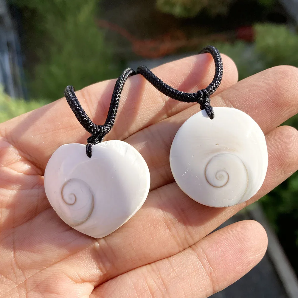 1Pc Shiva Eye Natural Conch Shells Sun Shell Slab Round Slice Necklace Specimen Mineral For Meditation Chakra Pendant DIY Gift