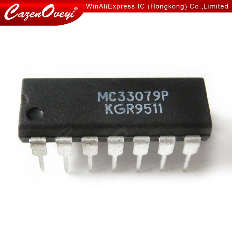 10pcs/lot MC33079P DIP-14 MC33079 DIP14 33079P DIP In Stock