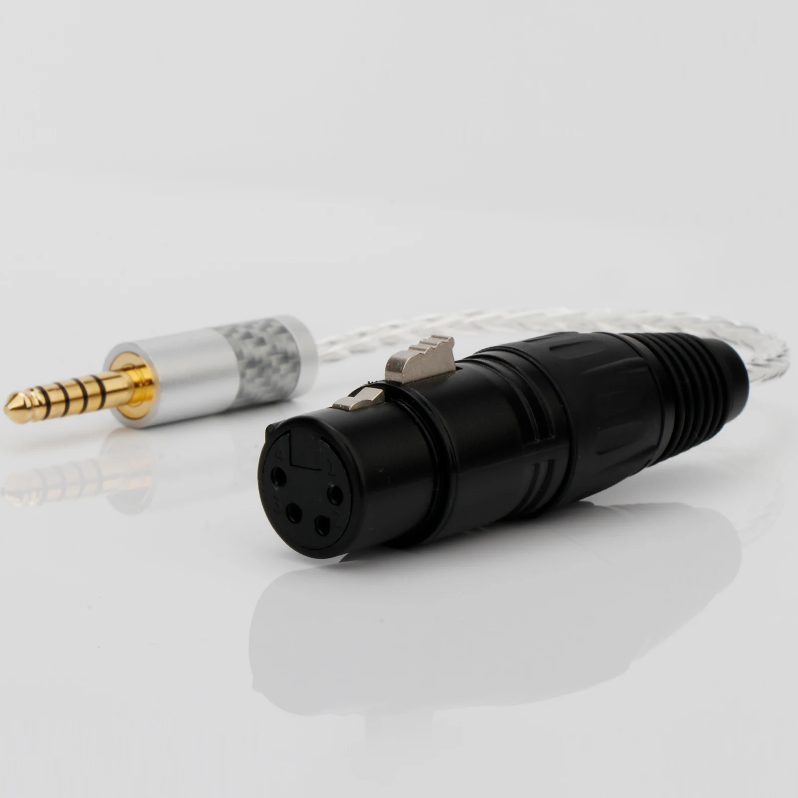 Cavo audio HiFi da 4,4/6,35/2,5 mm a 4 pin XLR femmina cavo Aux cavo per auricolari cavo adattatore in rame placcato argento 7N OCC di fascia alta