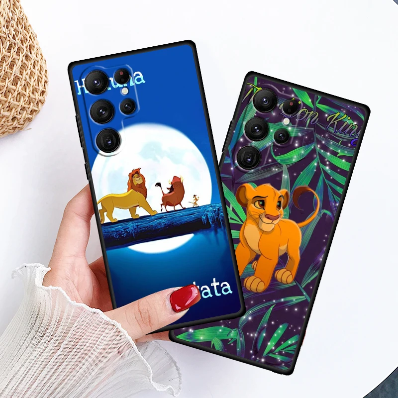 Matata Tiger Disney Cute For Samsung Galaxy S24 S23 S22 S21 S20 FE S10 S10E Plus Ultra Pro Lite 5G Black Funda Phone Case