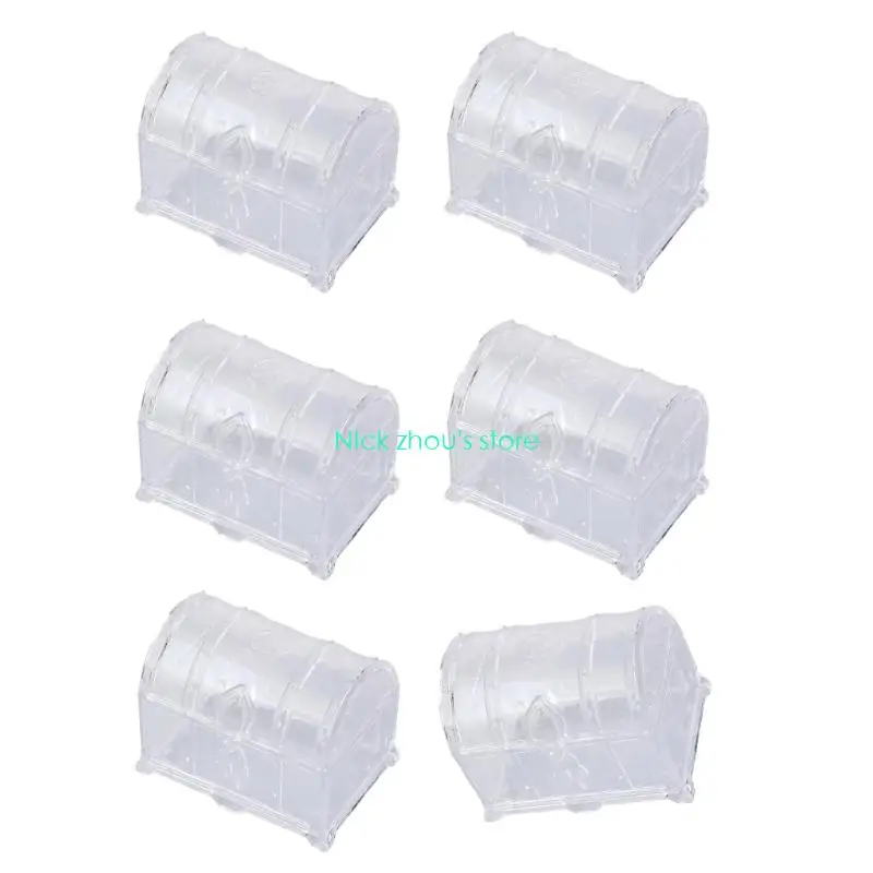 E15E 6PCS Wedding Favor Box With Easy Open Design Candy Box Jewelry Container For Special Occasion Reception Decoration