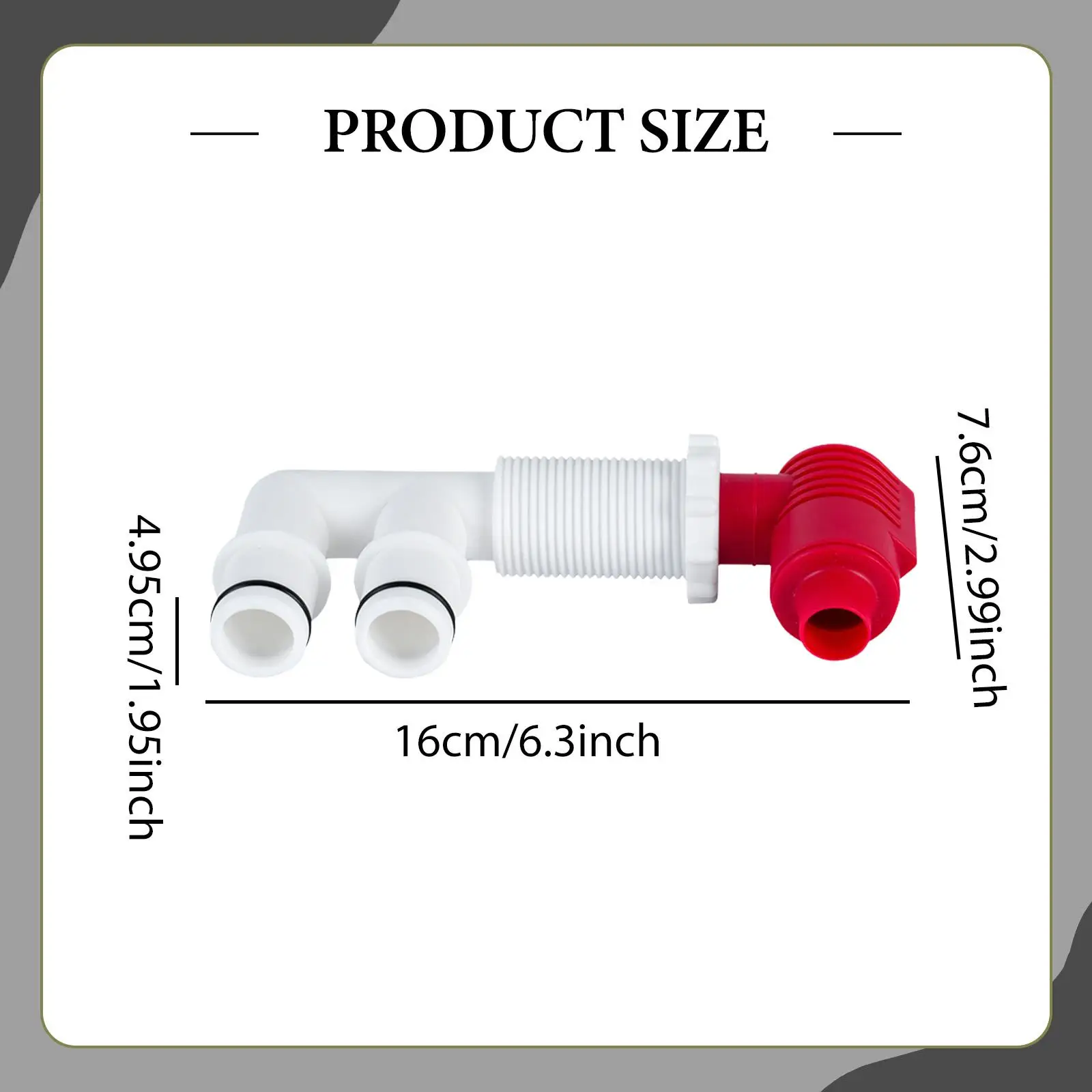 Durable Plastic Pump Out Aerator Combo Double Hose Interface for Inflatable Boat Livewell Applications