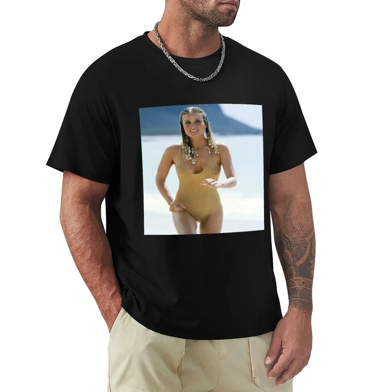 

Bo Derek Braids 1979 in Bikini - Vintage Color T-Shirt Sporty Breathable Short Sleeve T-Shirt