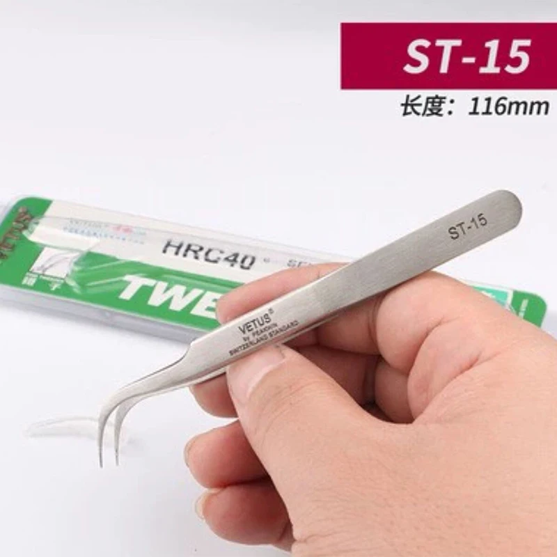 Vetus – pincettes trempées Non magnétiques, pincettes expérimentales pointues de haute précision en acier inoxydable St11/St15