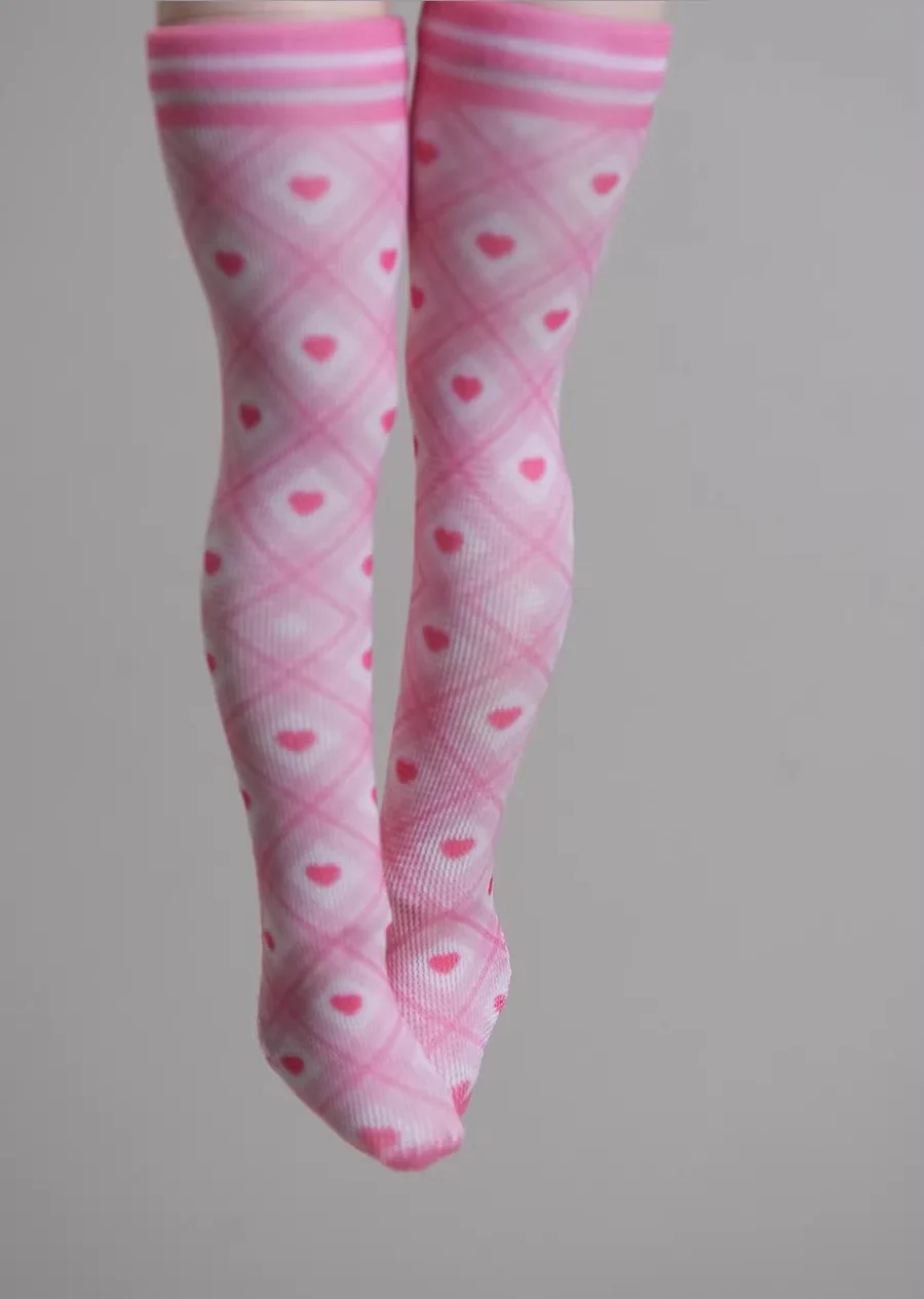 【15 days shipping】1/8 Scale Female Thigh Socks Lace High Elasticity Long Leggings Cute Printed Socks Clothes Accessories Model - view 4