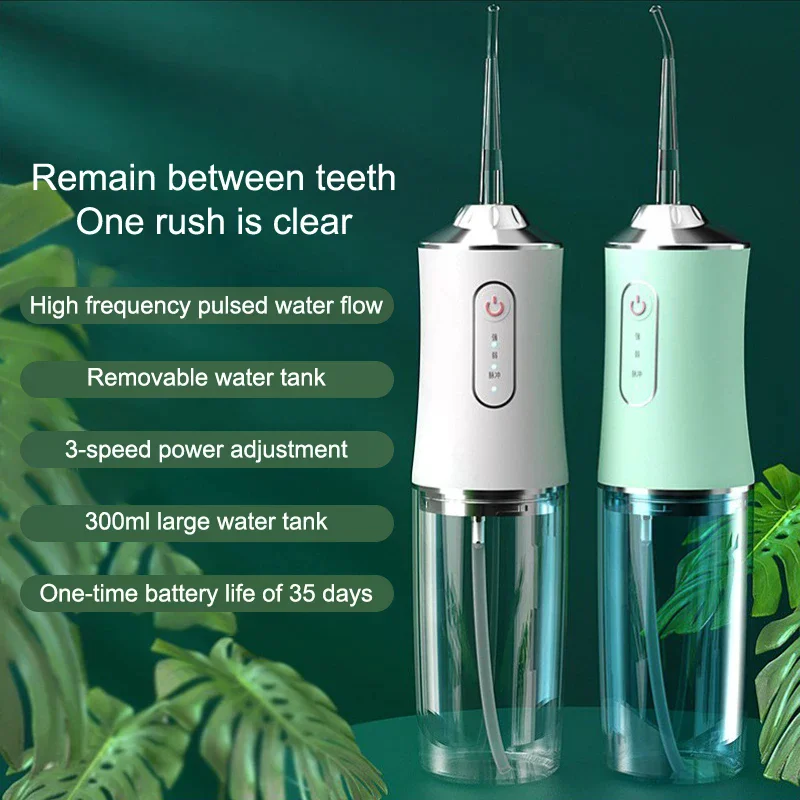 Dental Irrigator Portable Hygiene Oral Cleaning 220ml USB Electric Water Flossers Jet Scaler Tooth Calculus Stains Remover Tool