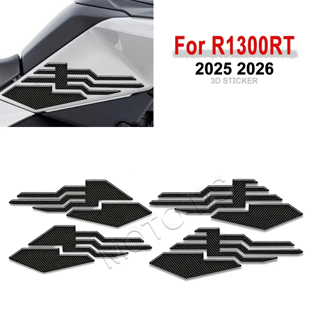 Motorcycle Anti-Scratch Fuel Tank Pad Protection Sticker Carbon Fiber Decals For R1300RT R 1300 RT R1300 2025 2026