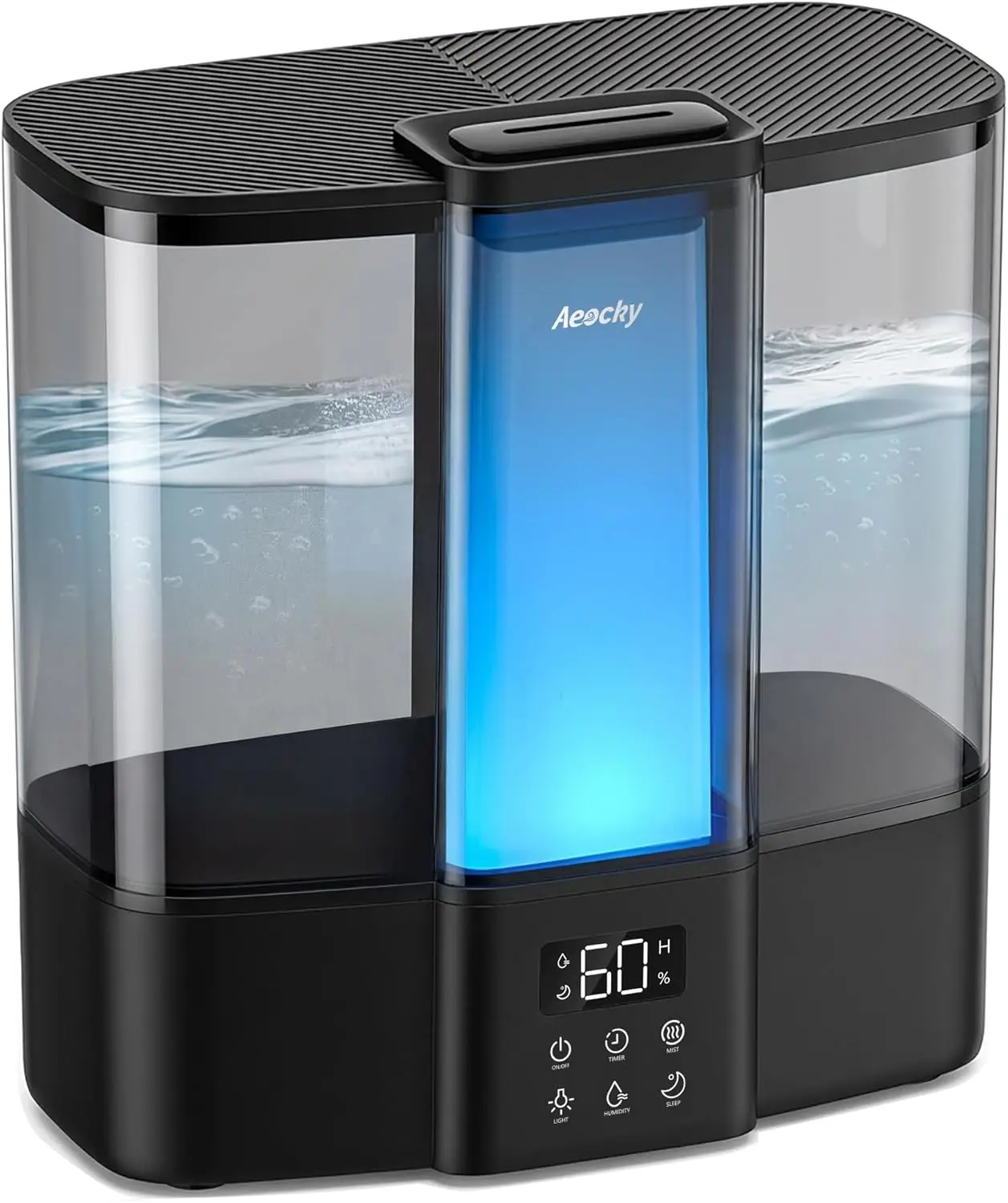 

Ultrasonic Humidifier for Baby, Quiet Cool Mist for Bedroom Nursery, 4L Top-Fill with Timer & Auto Mode, Black