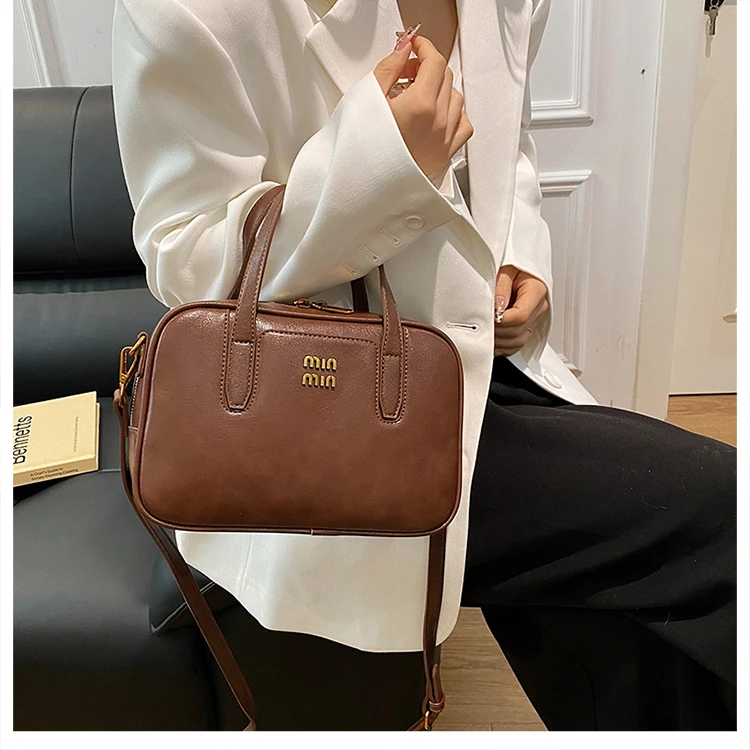 

Vintage Inspired Women Classic Crossbody Bag Luxury Leather Shoulder Tote High End Handbag Designer