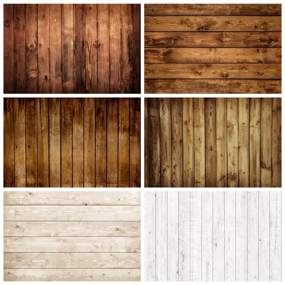 

Rustic Wood Backdrop Retro White Brown Wooden Background for Photography Banner Baby Shower Birthday Party Kid Pet Photo Shoot