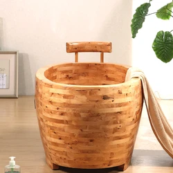 Wood Hot Tub Goods Bath Adults Ice Children Bathtub Spa Large Family Pool Wooden Baby Half Body Badewanne Portable Simple