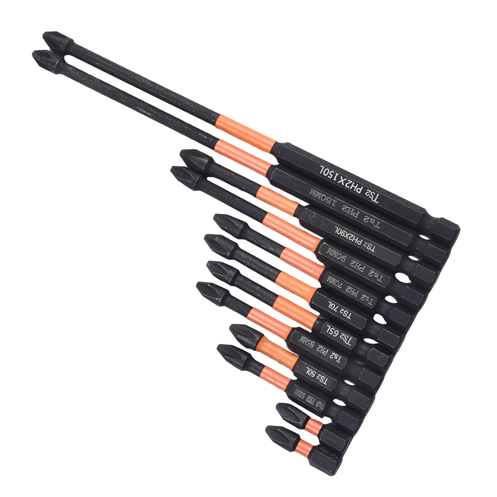 

Durable Drill Bit Cross Head Impact Screwdriver 25-150mm Anti-Slip Bit Hardness High To 62HRC Drill Bit Drills Bit Set