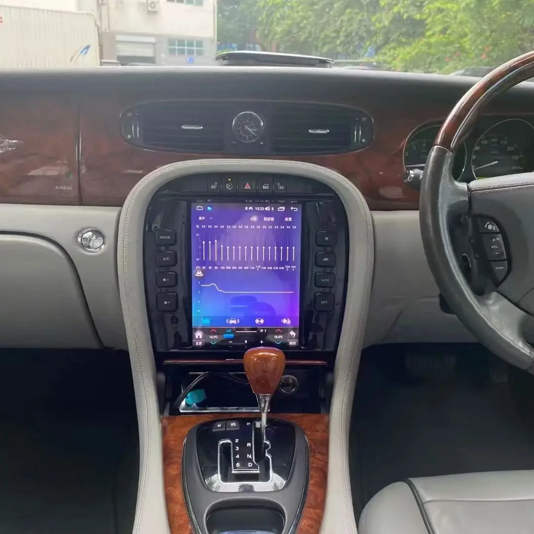AI Voice vertical Screen Android 13 Multimedia Radio Receiver For Jaguar S-type Xtype 2004~2009 GPS Navigation Player Head Unit - view 4