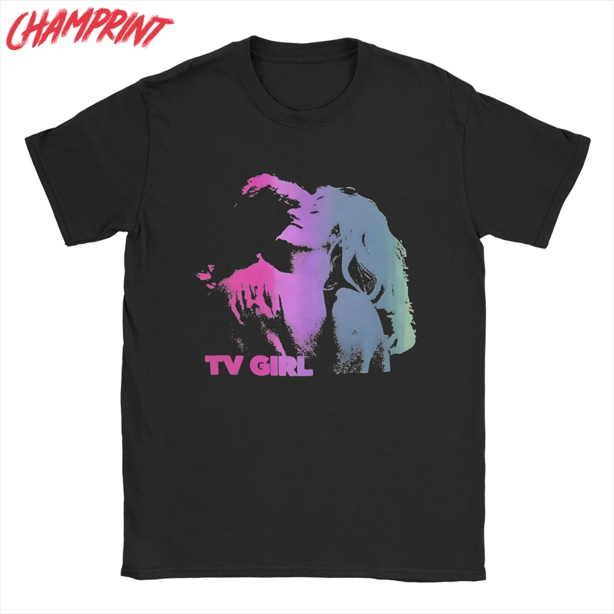 

Tv Girl French 90s Rock T-Shirts Men Funny Pure Cotton Tee Shirt Round Neck Short Sleeve T Shirts Adult Tops