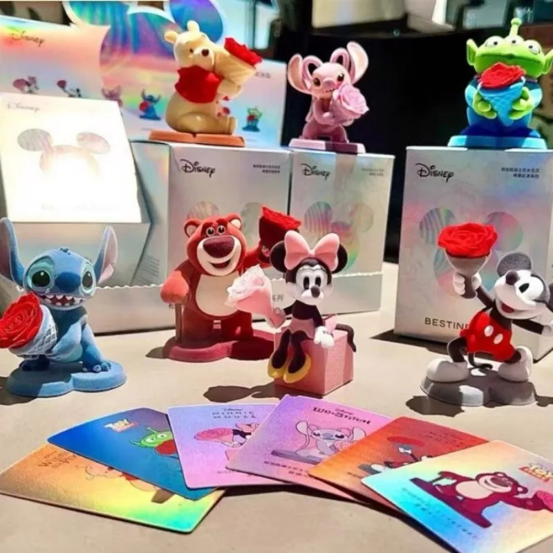 

Disney Eternal Flower Series Blind Box Stitch Doll - Mystery Flower Model Collectible Toy for Christmas & Valentine's Day Gifts