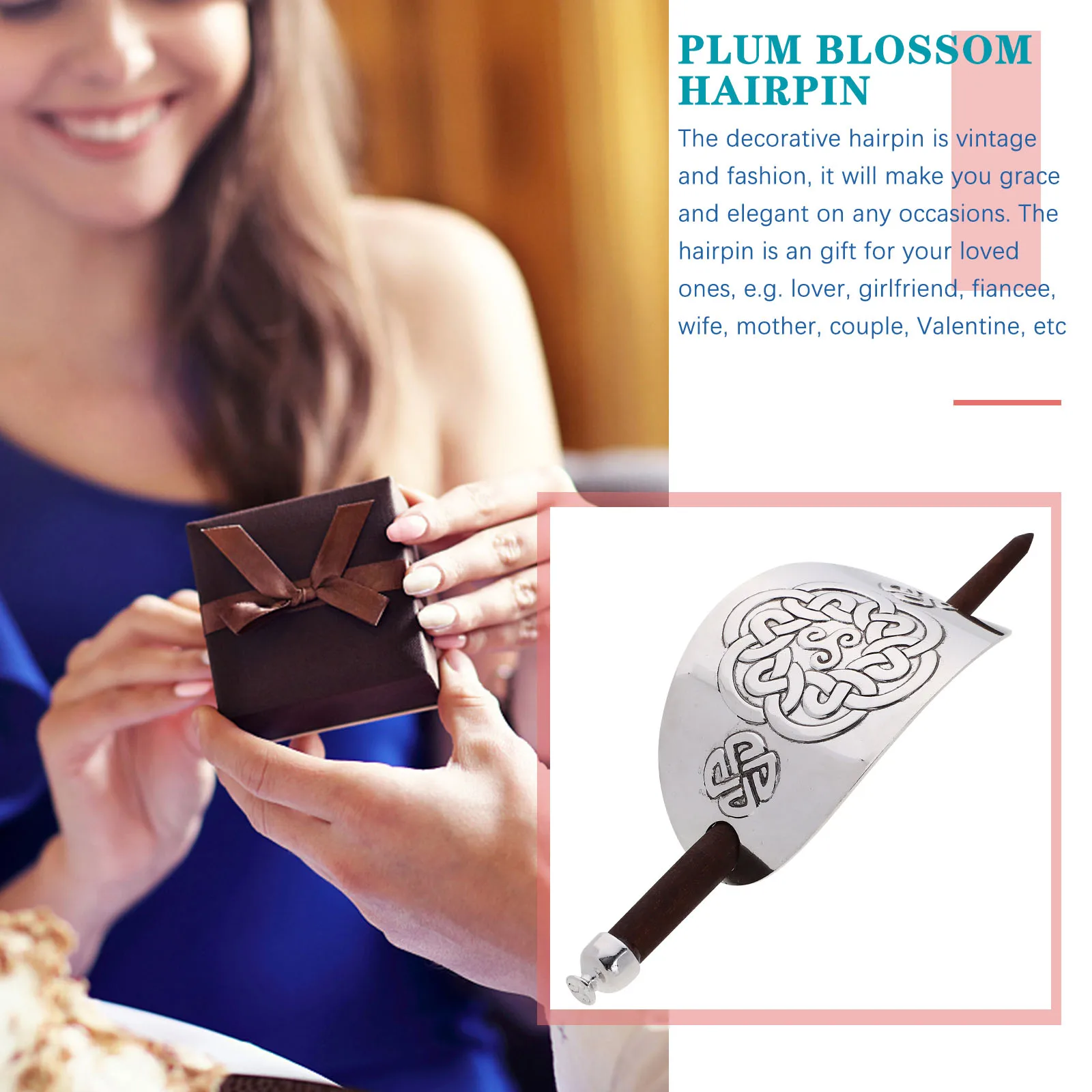 

Hairpin Wooden Bun Stick Vintage Hairpins Chinese Style Braid Accessories Chopstick Women's