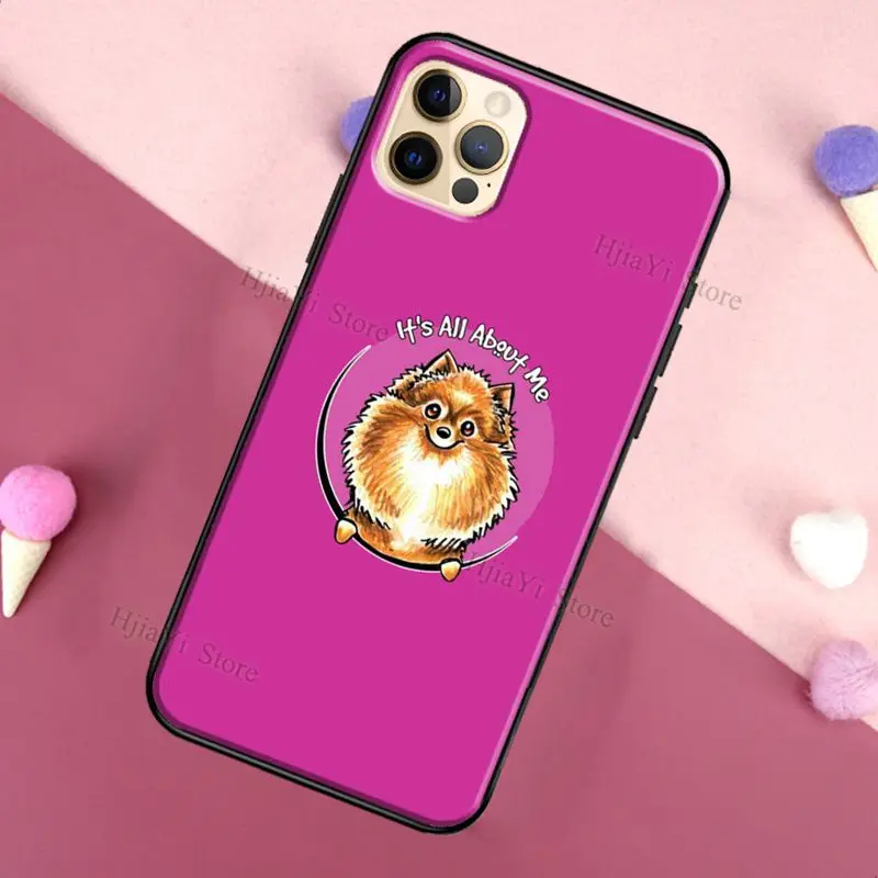 Pomeranian Watercolor Dog For iPhone 12 Pro Max 13 mini Case For iPhone 11 Pro Max XS X SE 2020 7 8 Plus XR Cover