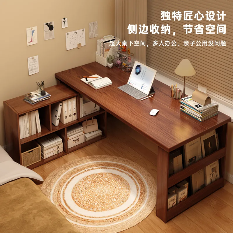 Corner Bedroom L-shaped Computer Desk Home Study Student Learning Writing Desk