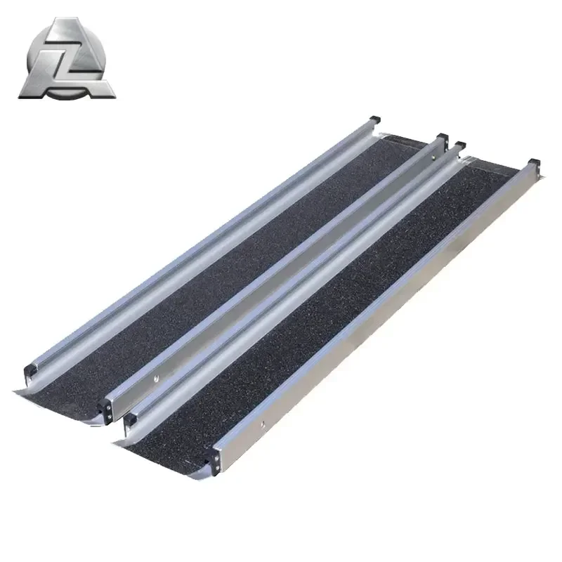 

Different size of portable metal aluminum telescope telescopic wheelchair channel track ramp for steps