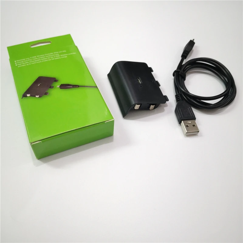 2400mAh Rechargeable Li-ion Battery Pack for XBOX ONE Gaming Console Back Cover Battery Gamepad Battery +USB Charging Cable