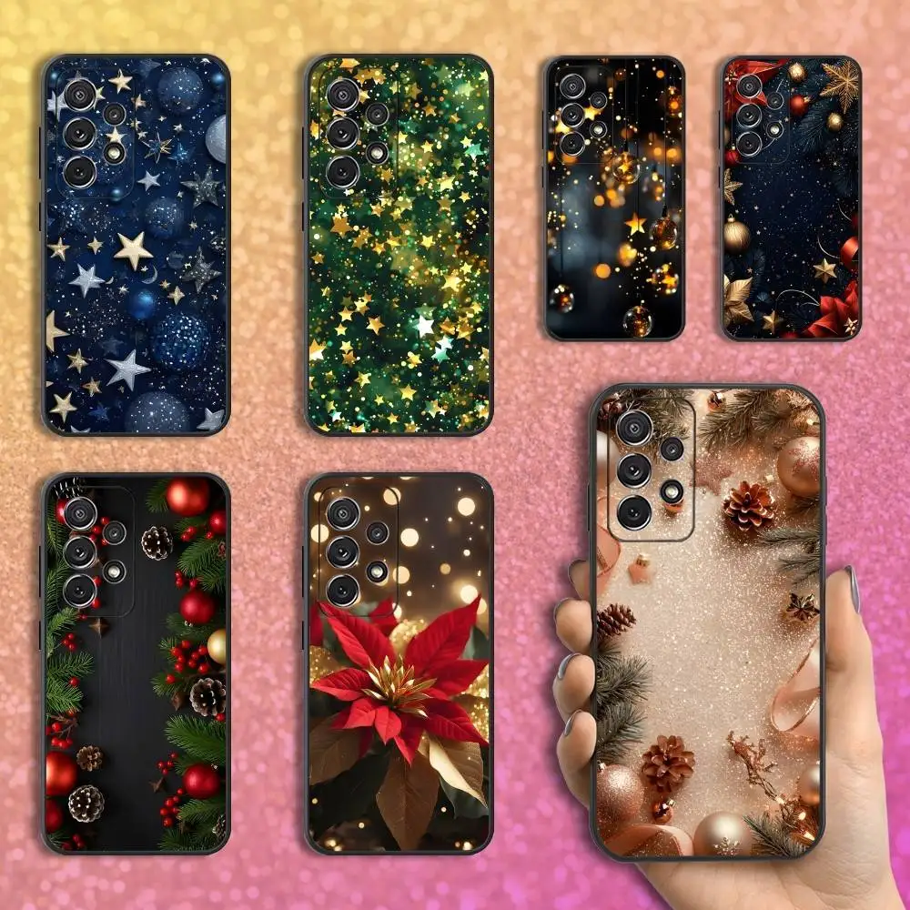 

Decorations Christmas Art Phone Case For Samsung S25,S24,S23,S22,S21,S20,S10,Ultra,Plus,Lite,FE,Soft Silicone Black Cover