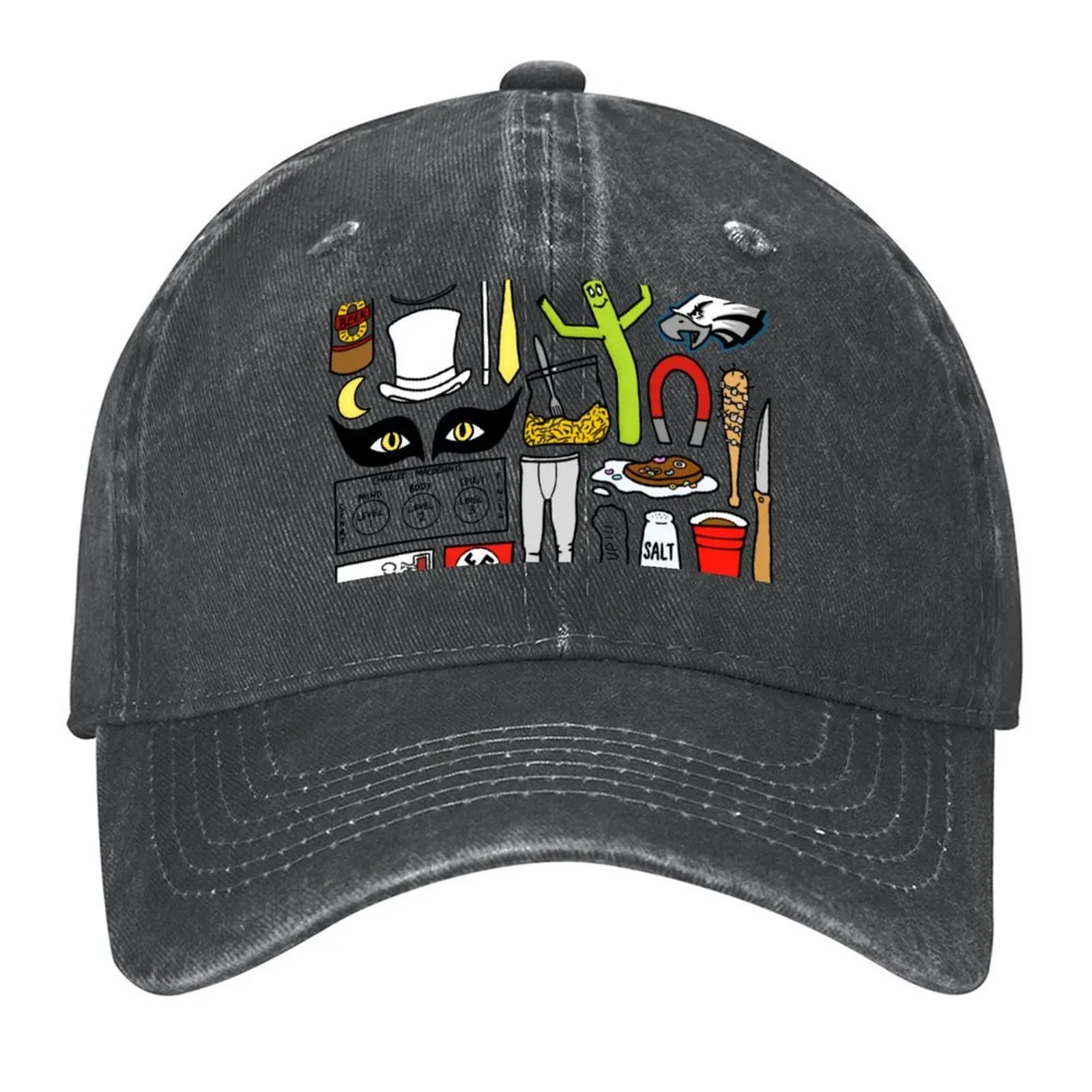 

it's always sunny cartoon art Baseball Cap Cosplay Snapback Cap derby hat Elegant Women's Hats Men's