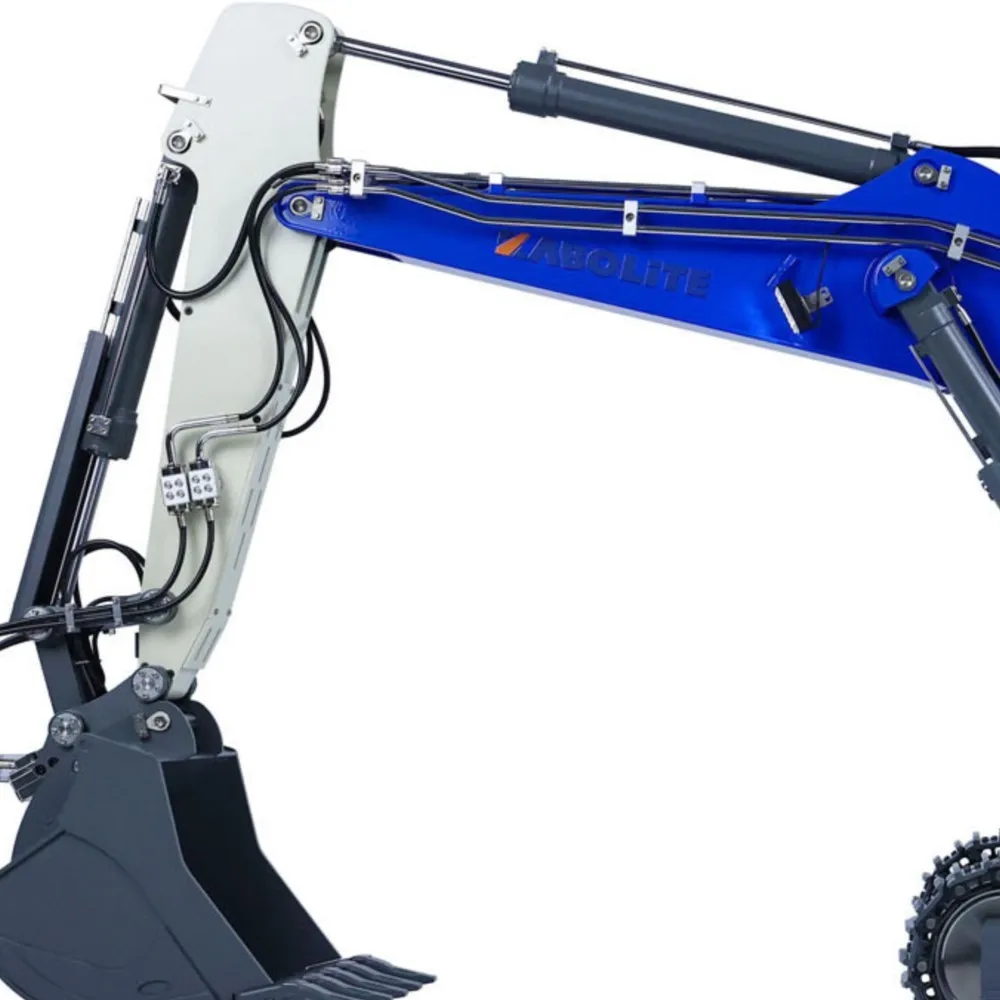 Kabolite 1/14 RTR Metallo Aggiornato K970 100S Pro RC Escavatore Idraulico Veicolo da Costruzione Remoto Digger Fumatori Giocattoli TH23387