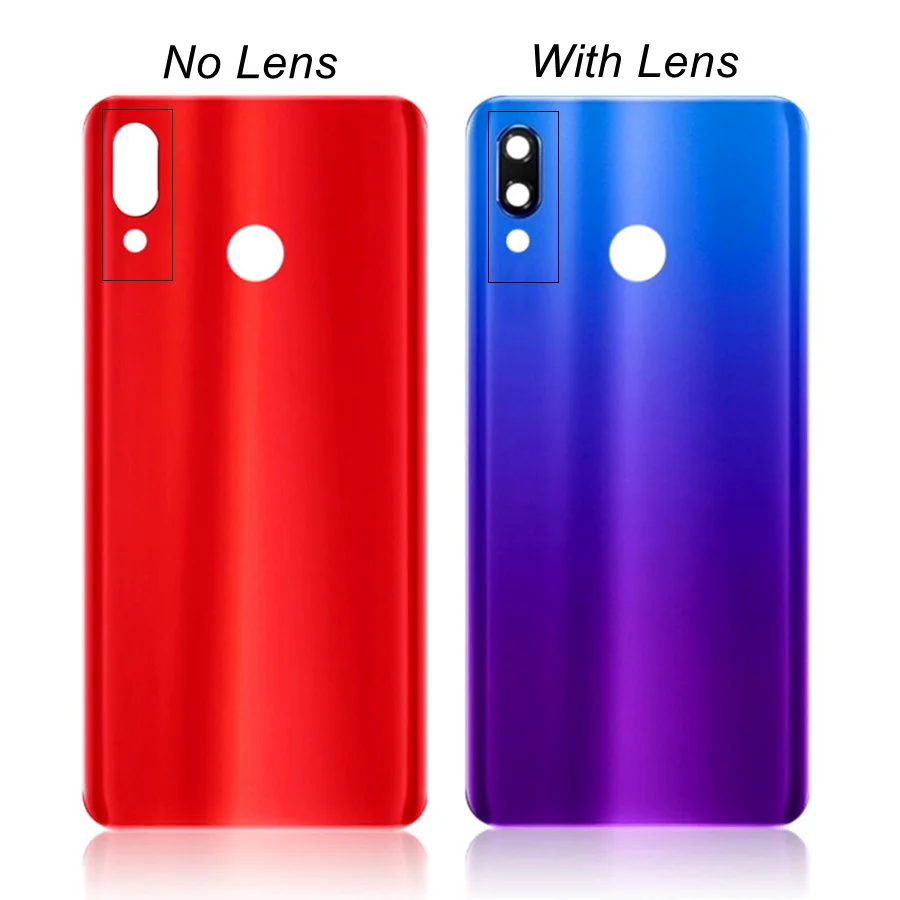 Transparent Clear For Huawei Nova 3 Battery Cover Back Glass Panel