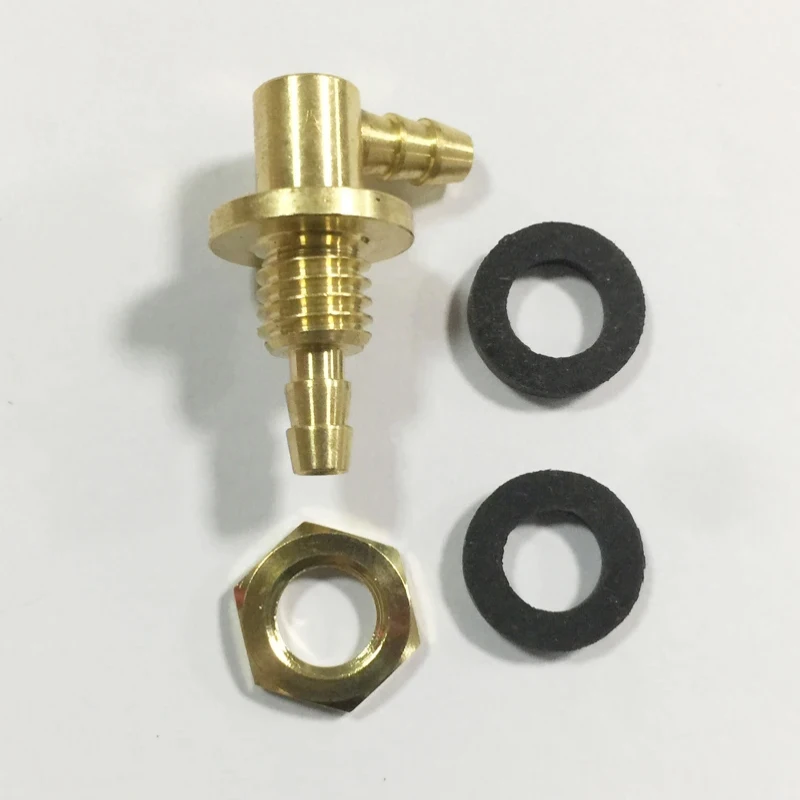 1pcs Brass Fuel Filler Cap for RC Airplane, Metal Oil Nozzle Adapter with Dust Cover, Fit Model Car/Boat/Tank Fuel Inlet Port