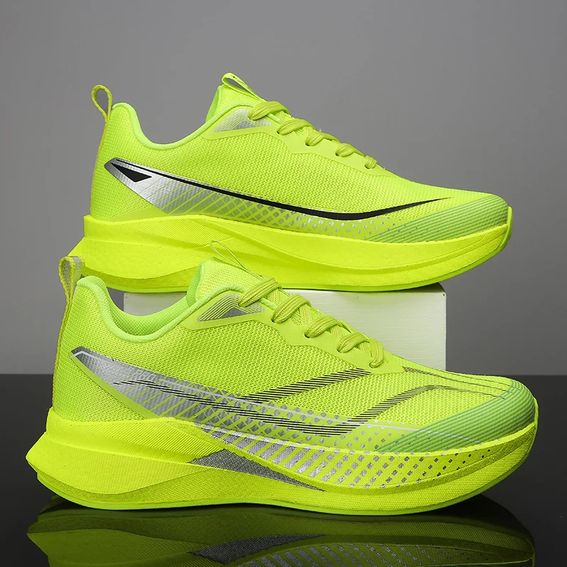 Herren-Laufschuhe, Jogging, atmungsaktiv, dämpfend, rutschfest, für den Außenbereich, Marathon-Schuhe, Trainer, Rennen, Freizeit-Sneaker, Offroad-Schuhe