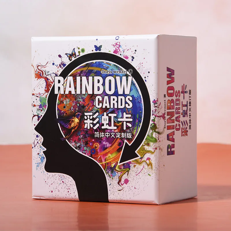 

Colorful Life Rainbow Cards Bilingual Chinese and English Psychological Cards Family Gathering Cards Board Game Student Gifts