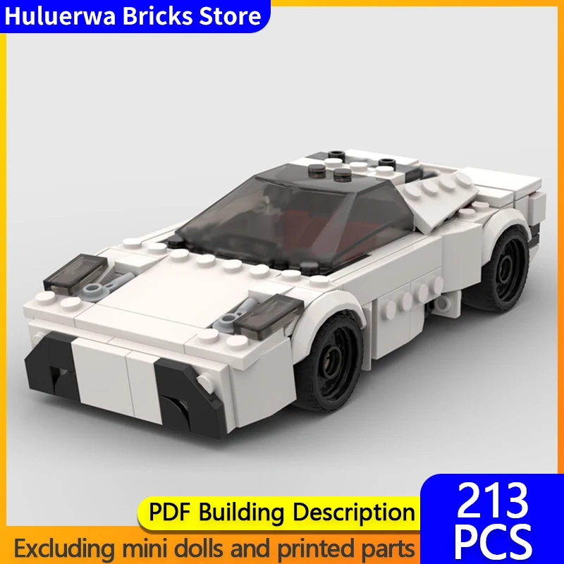 

Модель городской автомобиль MOC, строительные кирпичи, 2004, трансформируемый суперкар, модульная технология, подарки, праздник, сборка, детские игрушки, костюм