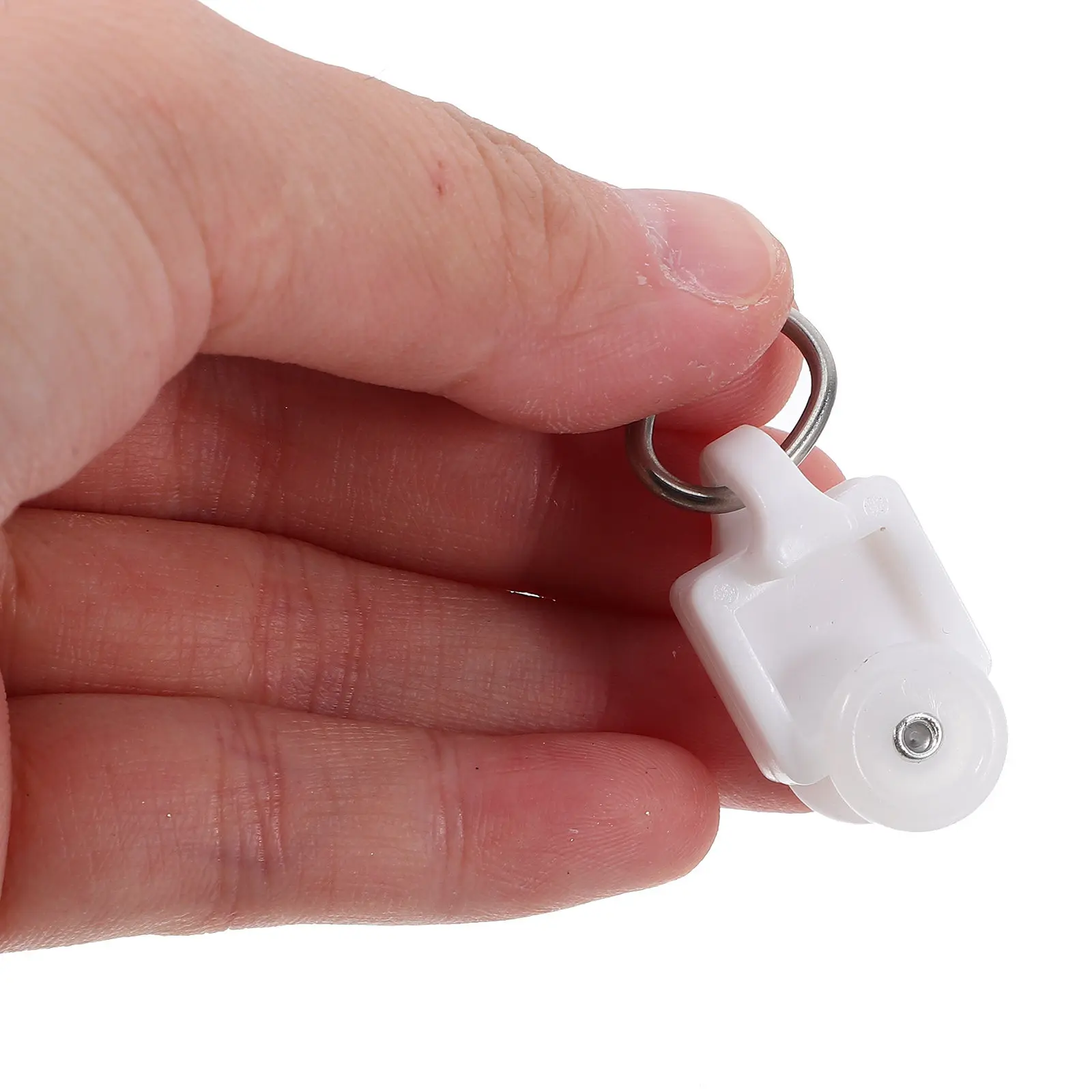 Curtain Glider Hooks 50Pcs White Plastic Track Rollers for Smooth Sliding Drapery Rail Systems