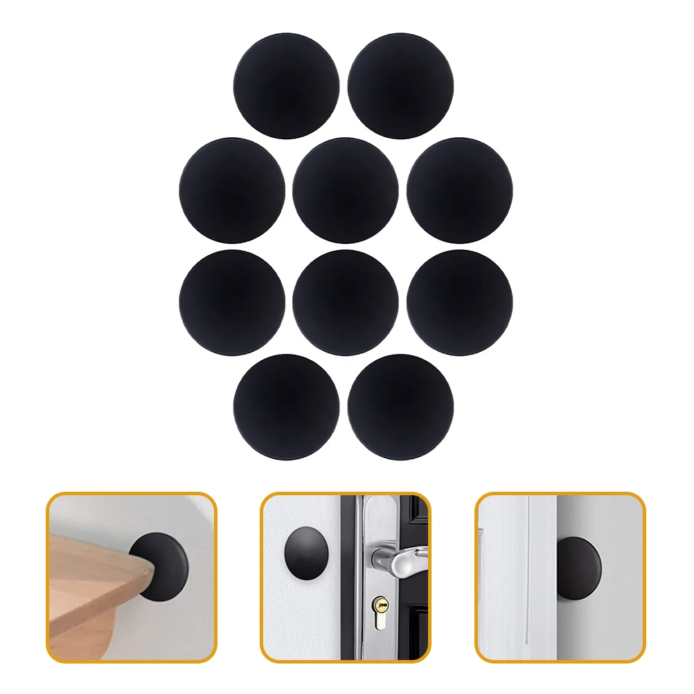 

10 Pcs Silicone Door Stopper Adhesive Wall Protector Anti Collision Stickers H Bumper Baby Safe Flexible Easy Install