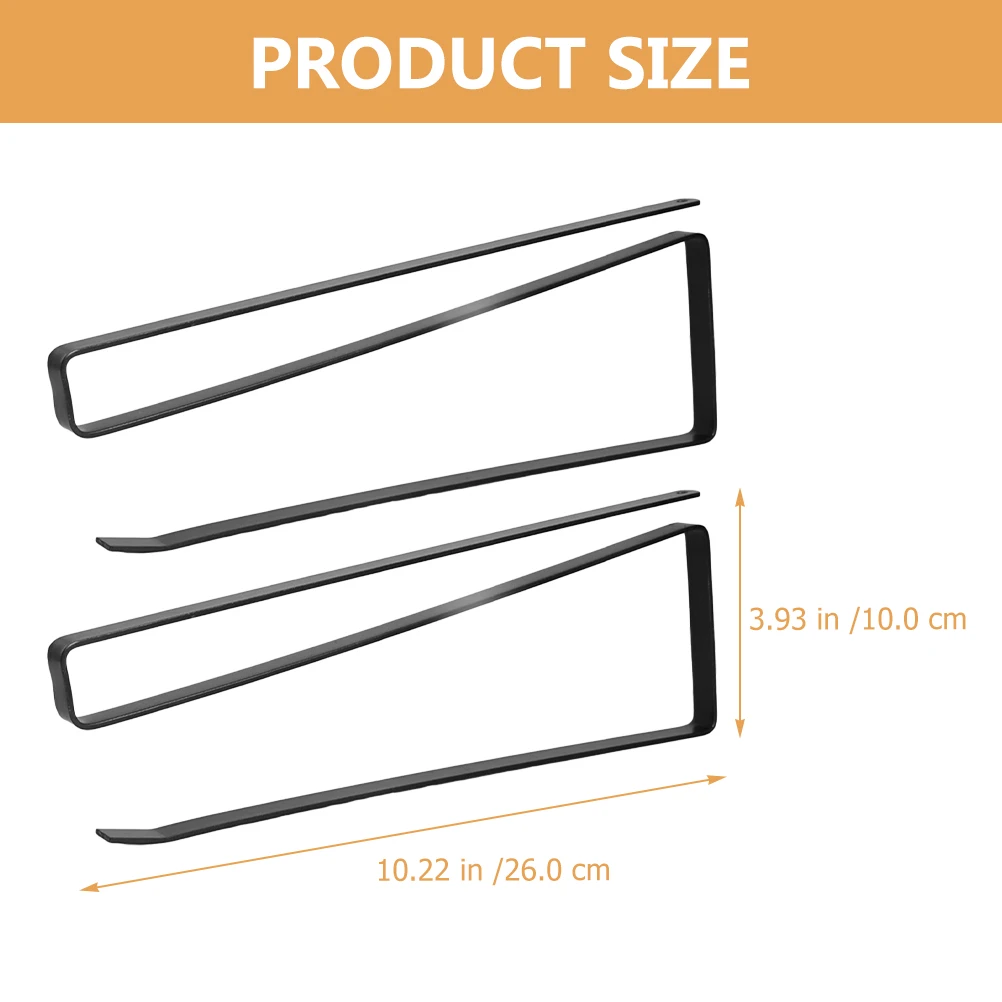 

2pcs Wrought Iron Paper Towel Holder Under Cabinet Roll Dispenser Napkin Rack Black No Punch Kitchen Storage Solution