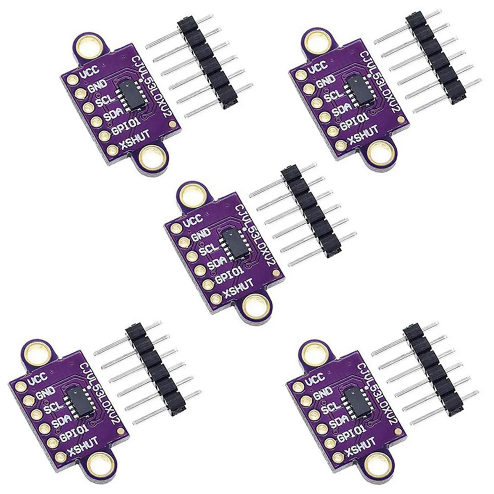 2X VL53L0X Time-Of-Flight Tof Ranging Sensor Breakout 940Nm GY-VL53L0XV2 Distance Module I2C IIC