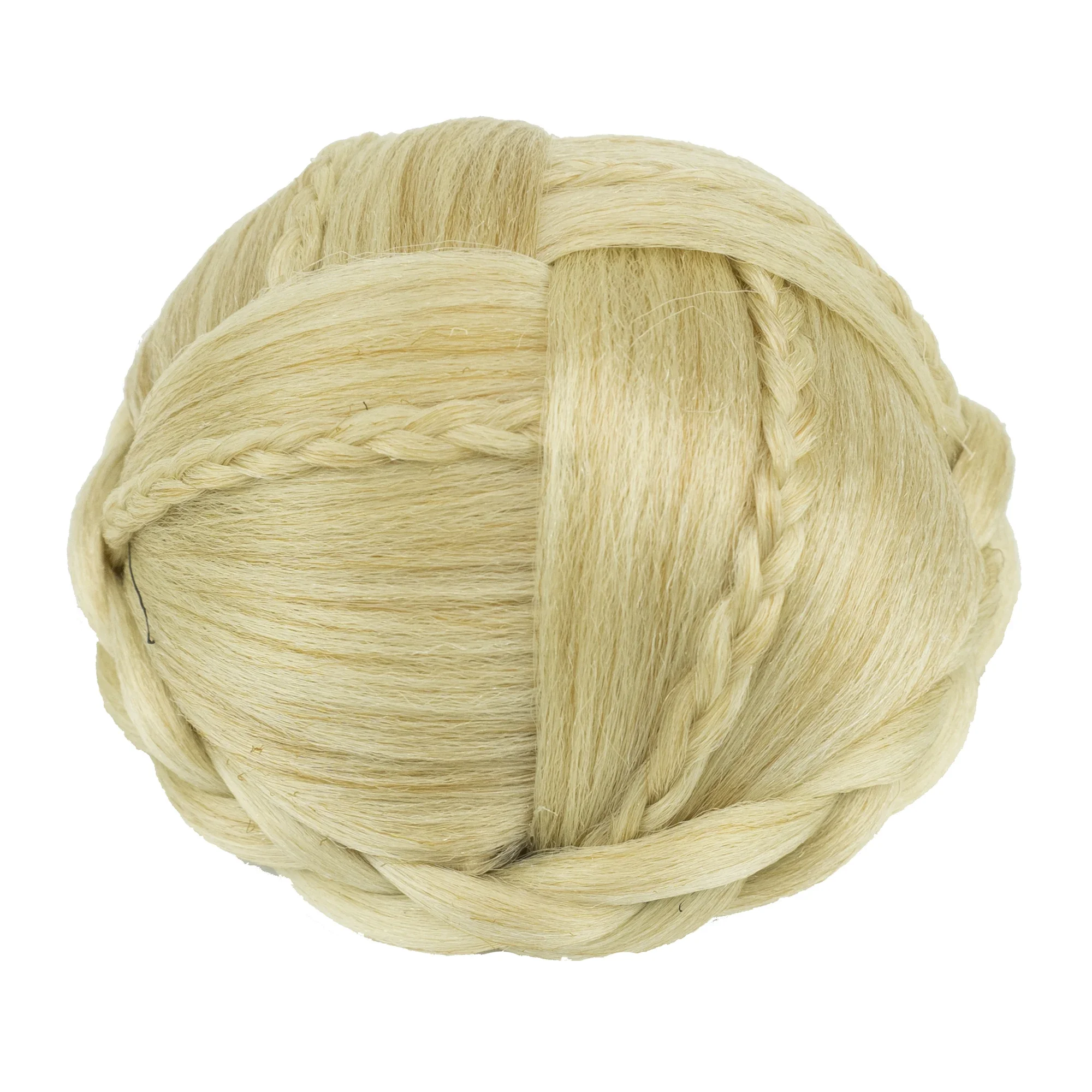 غطاء كعكة الشعر الاصطناعية المضفر على شكل كعكة شعر على شكل كعكة شعر على شكل دونات Scrunchie للنساء لقطعة شعر الراقصة