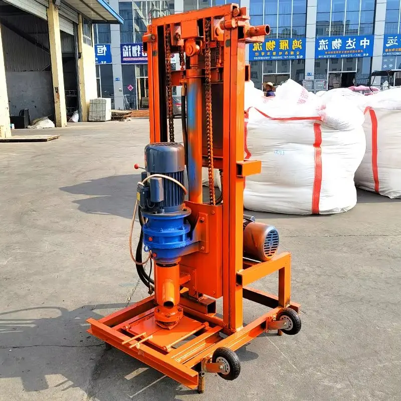

Customized 100m Hydraulic Electric Water Well Drilling Rig Household Handheld Lightweight Mini Drill