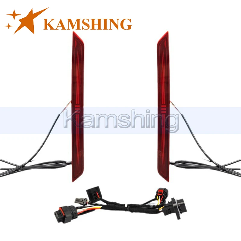 CAPQX 1pair LED Rear Bumper Light For BMW 3 Series 2023-2025 Rear Brake Light Stop Lamp Signal Lamp Reflector Light