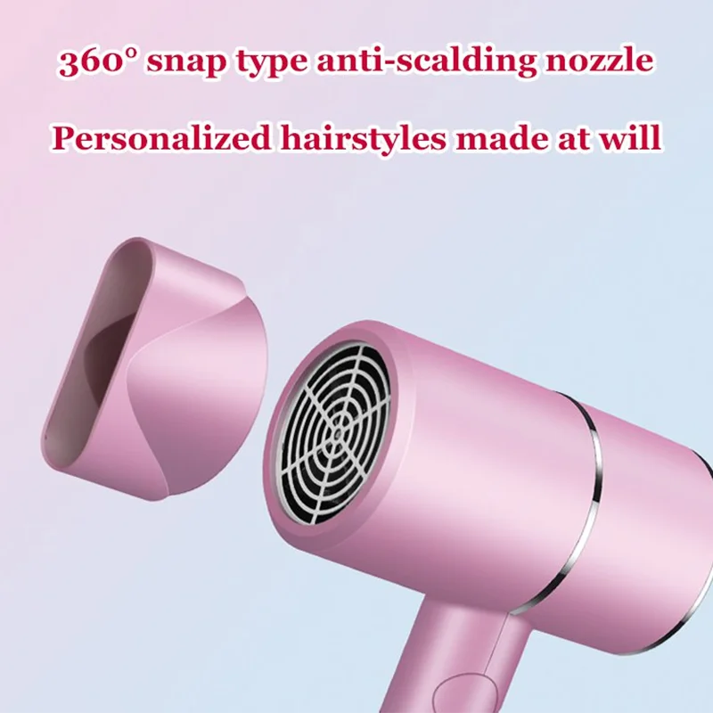 سلبي أيون للطي مجفف الشعر للطي مجفف شعر الهواء الساخن أنيون العناية بالشعر للمنزل مجفف الشعر أثناء السفر مجفف الشعر ضربة أكثر جفافا المحمولة