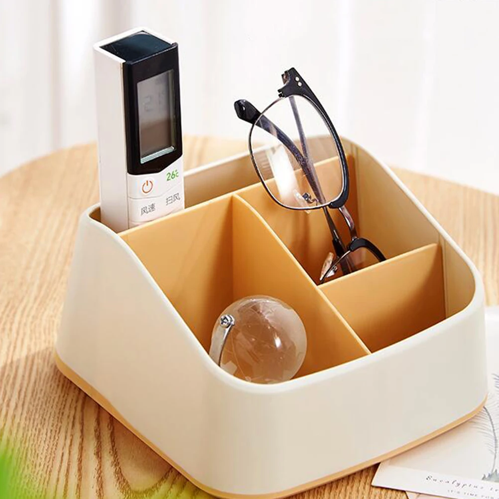 

Desktop Storage Box Stationery ganizer PP Desk Tidy Remote Holder Compact Design Office Supplies Archival Folder