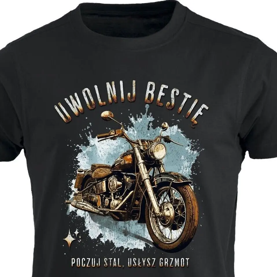 Release Beast Polish Motorcycle Rider Motorcyclist T-Shirt 100% Cotton O-Neck Short Sleeve Summer Casual Mens T-shirt Size S-3XL