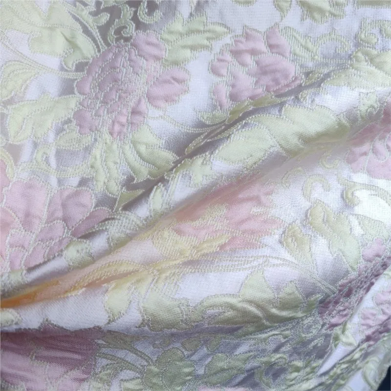 Embossed and delicate flower jacquard fabric with concave convex three-dimensional color woven for skirts shoes bags 3