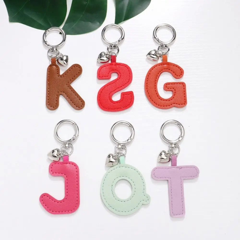 

Keys Organizer PU 26 Letter Key Chain Love Pendant Key Ring Alphabet Car Key Buckle Bag Charms Business Business Key Holder