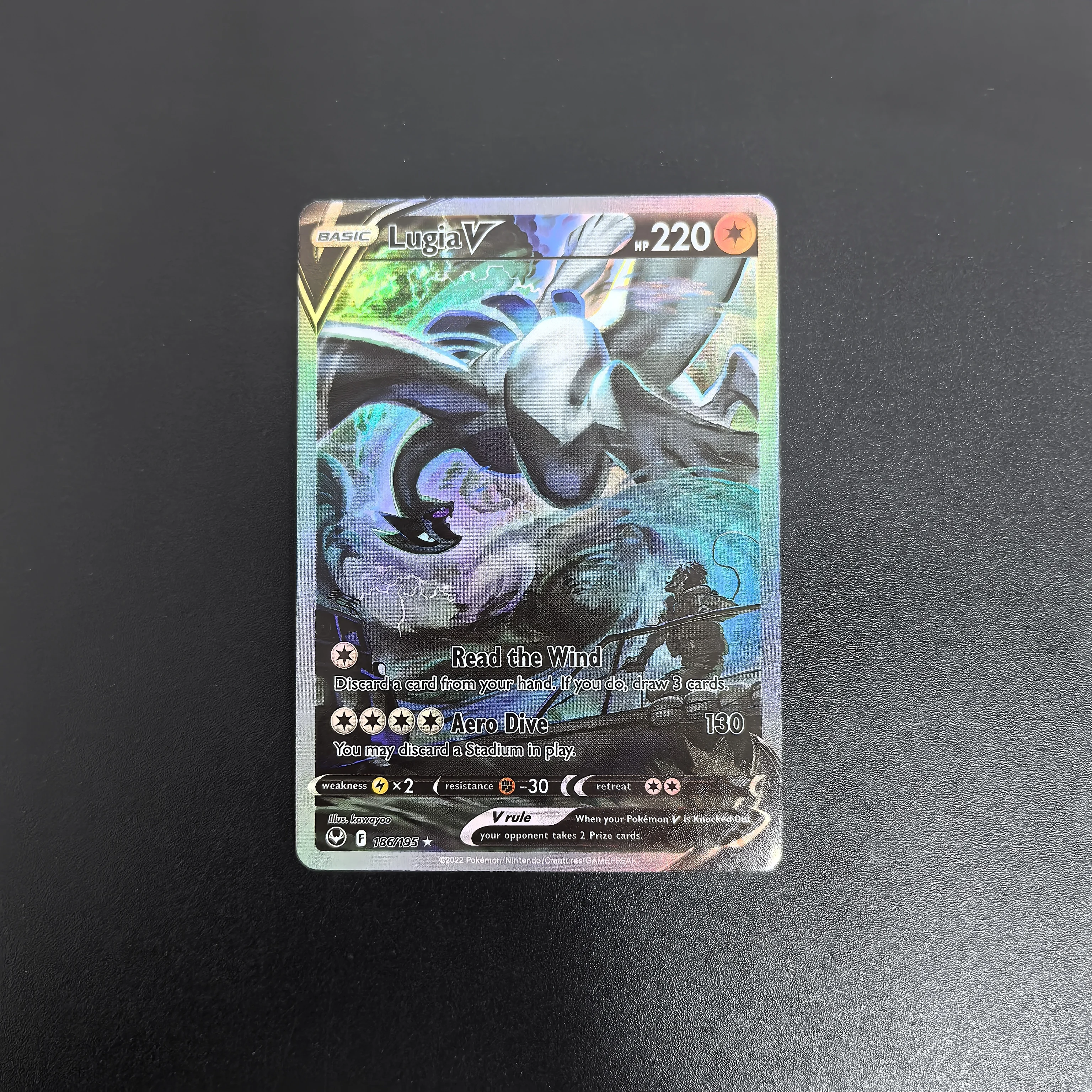7PCS PTCG Pokemon English SR Rayquaza Giratina Lugia Charizard V Toys Hobbies Hobby Collectibles Game Collection Anime Card Gift