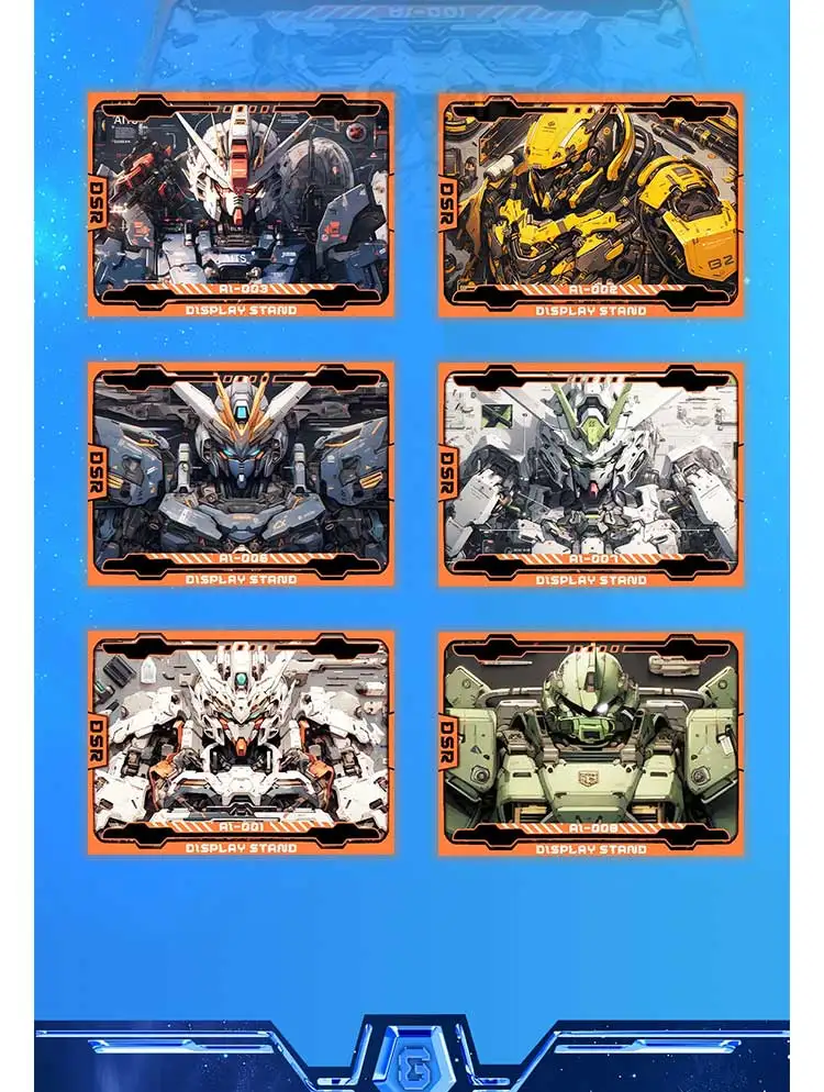 2024 Gundam Collection Card Tcg Game Card Figure Interstellar Apocalypse Knights on Debris Card Table Toys for Children Game Toy