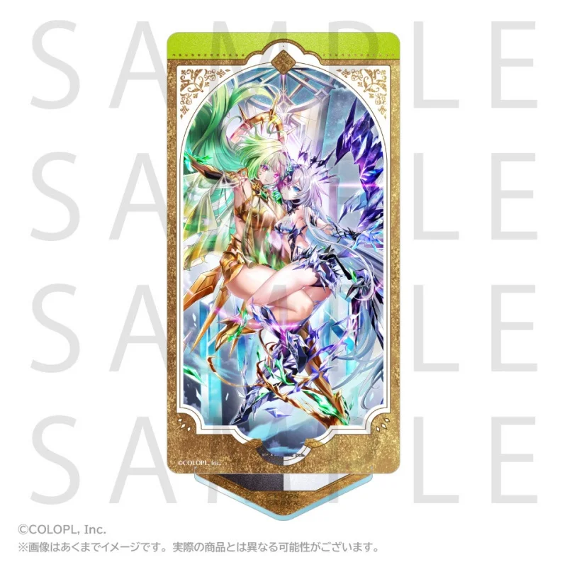 Game White Cat Project NEW WORLD'S Hero Iris Kyle Rectangle Acrylic Stand Model Plate Keychains Desk Decor 2